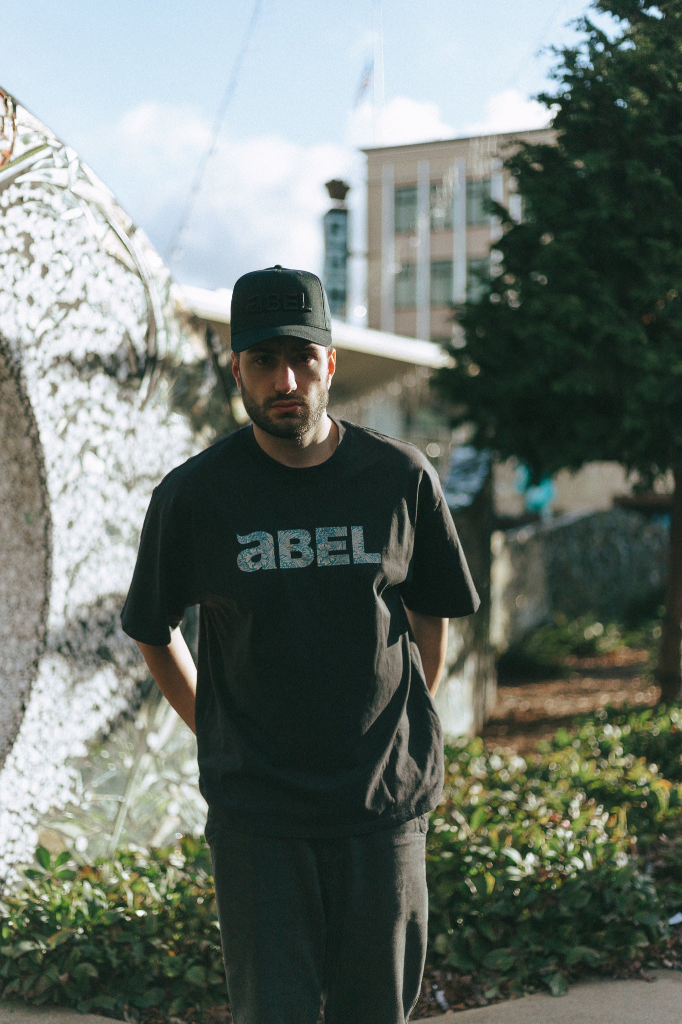 Black Floral Abel Tee