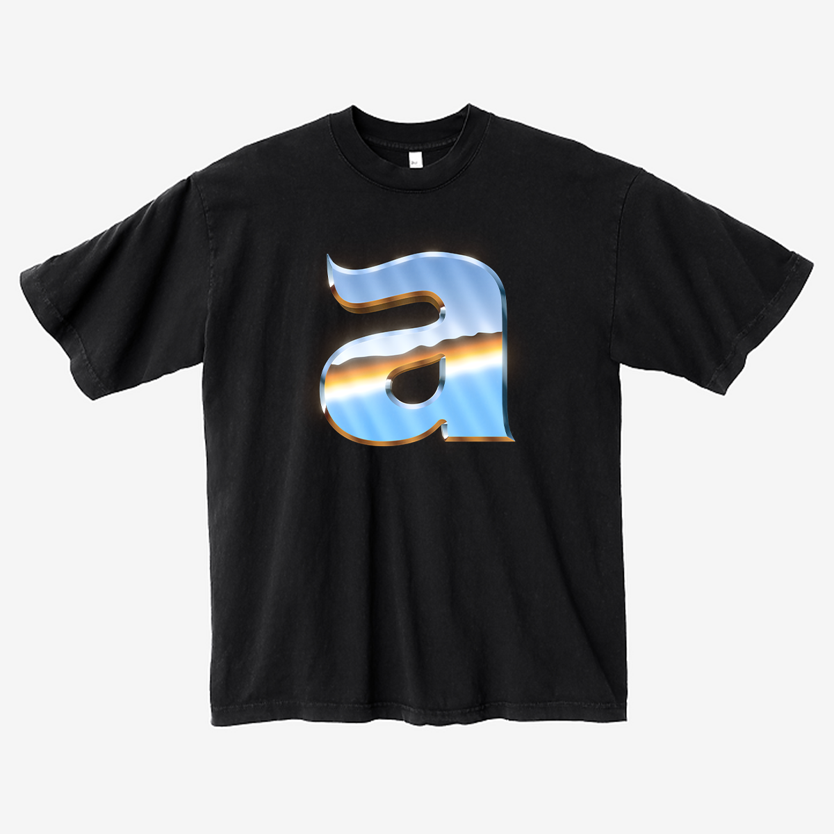 Black chrome big a Tee
