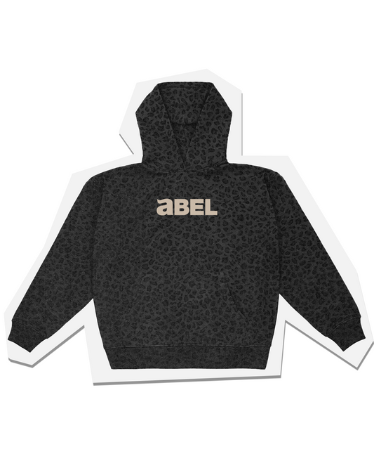 Abel Black Leopard Hoodie