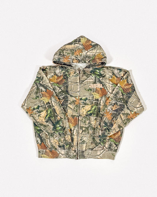 Abel Zip Camo Hoodie
