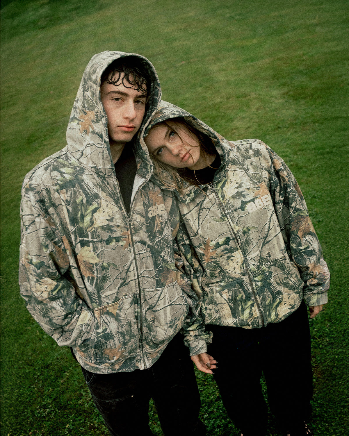 Abel Zip Camo Hoodie